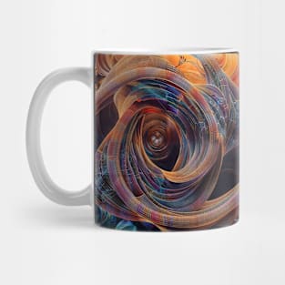 Interlocking Abstract Geometric Figures Dimensions Mug